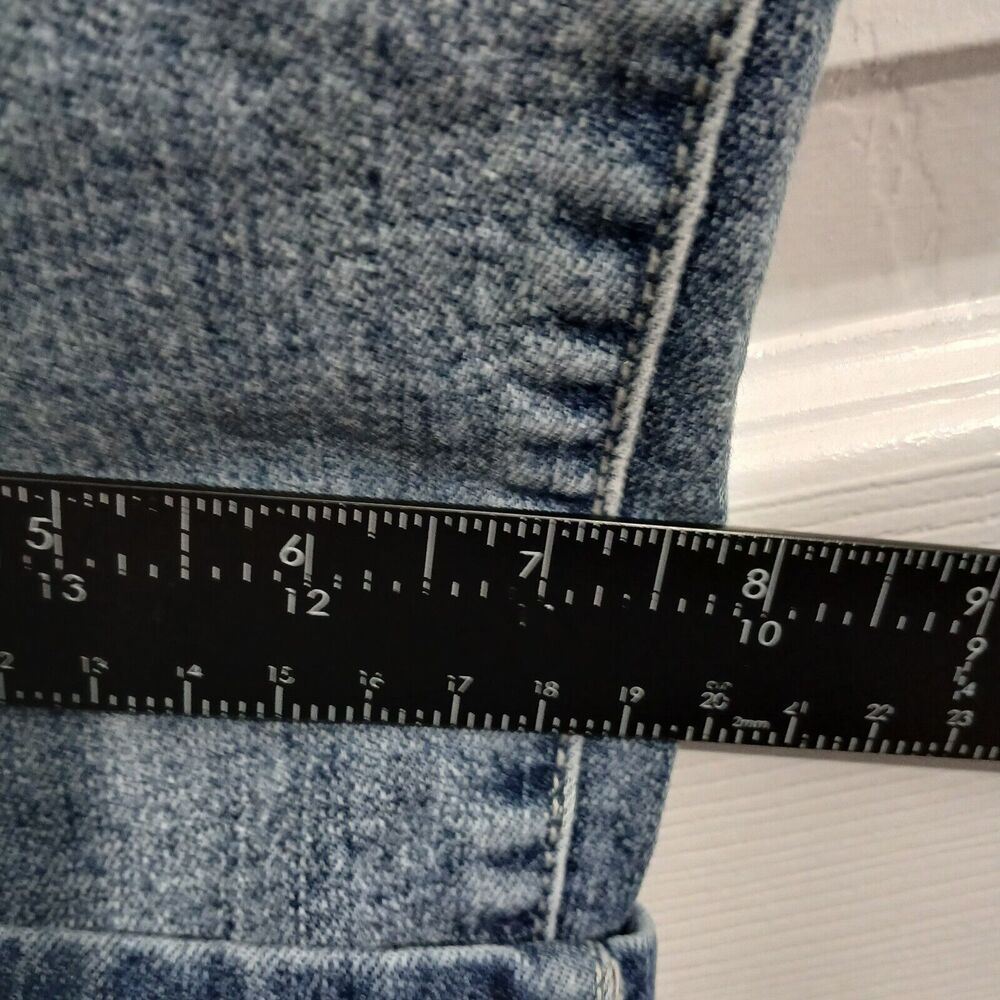 Nine West West End Fit Crop Women 12 Blue Cuffed Mid Rise Jeans - Picture 12 of 13